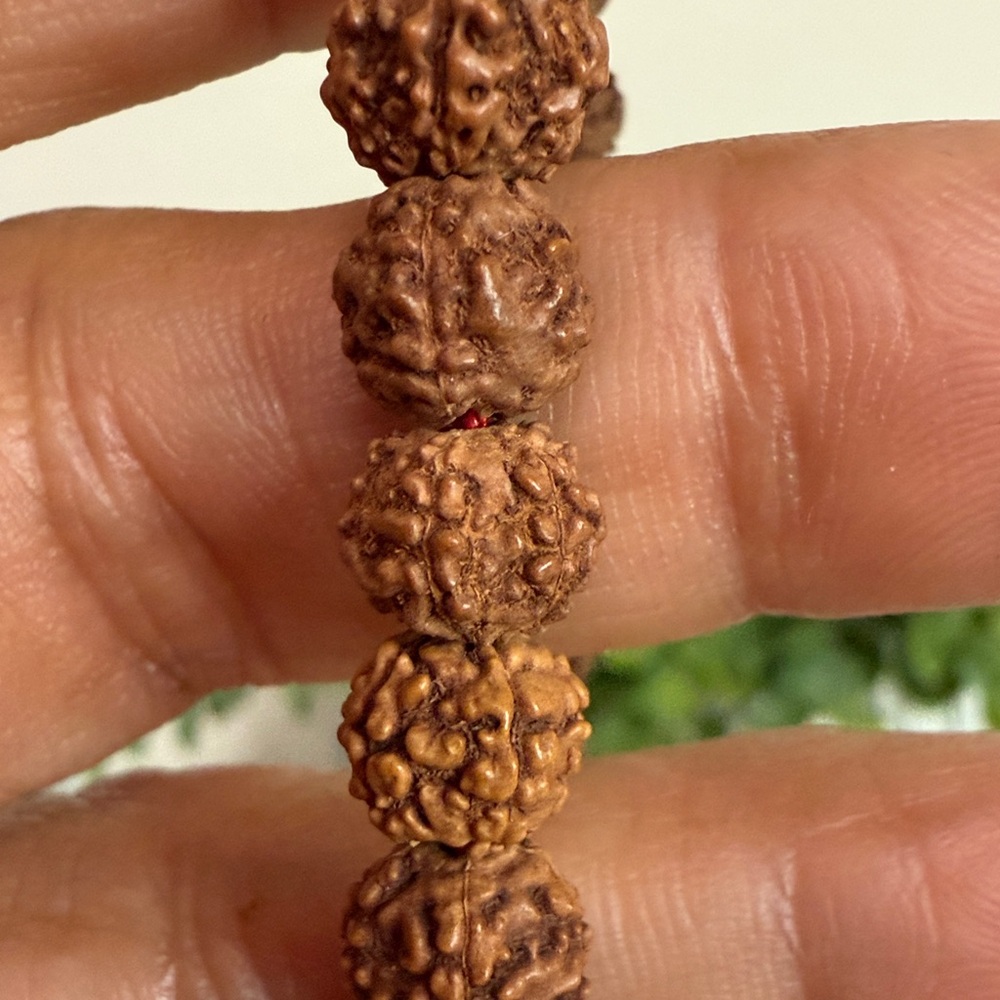 Adjustable Tibetan Handmade Mala Rudraksha Bracelet for Meditation 8mm Beads